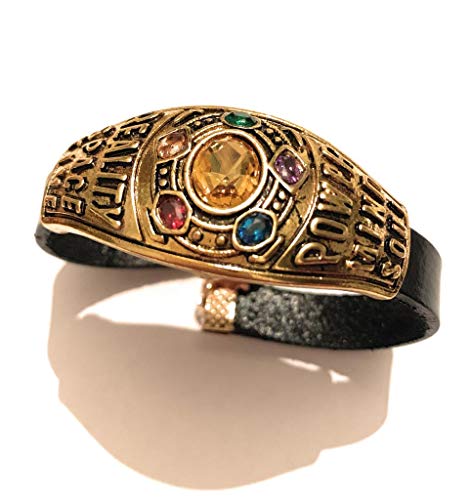 Preisvergleich Produktbild Armband aus Metall Nichel Free Handschuh Dell'Infinito Thanos Avengers Infinity War Gemme Infinito Doctor Strange Iron Man Captain America Spiderman Black Panter Marvel Comics Fantasy Cosplay