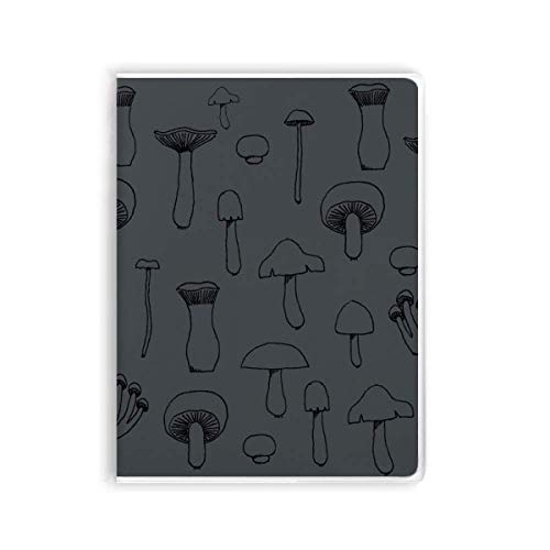 Carnet motif champignons à couverture souple idéal pour le bullet journal