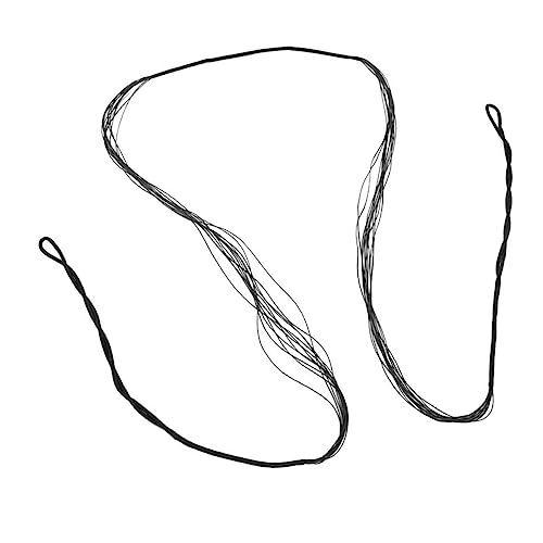 KOMBIUDA 57inch 12 Strand Bowstring for Long Hunting Black Bow String Replacement