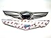 Genuine Oem Hood & Trunk Wing Emblems Badge 1:1 Replacement For 15 16 17 18 Hyundai Genesis Sedan G80