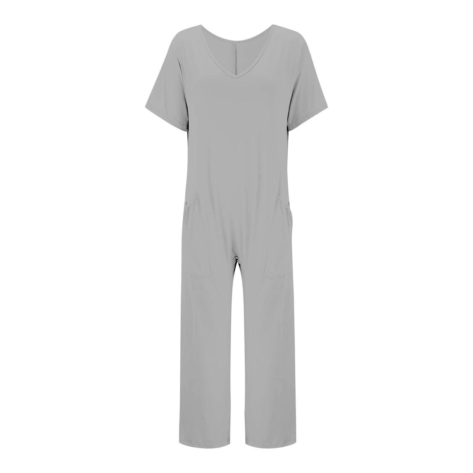 Tuta da donna taglie forti, tuta a gamba larga, con pantaloni