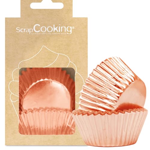 ScrapCooking - Lot de 48 Caissettes Rose Gold - Caissettes de Présentation pour Cupcakes & Muffins...
