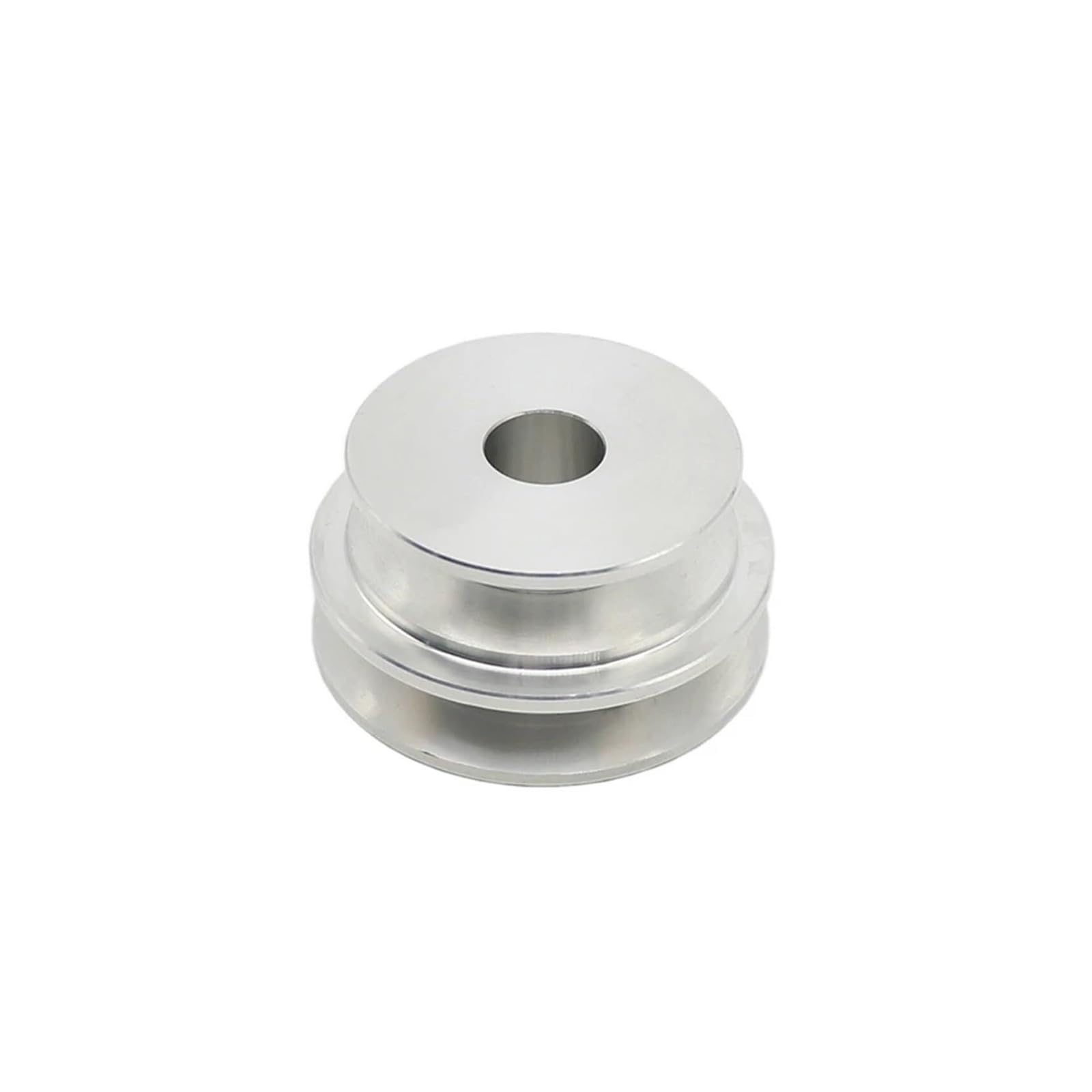 Rueda de polea con doble ranura de aluminio que reduce la vibración en ejes de 8 a 20 mm