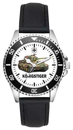 Preisvergleich Produktbild KIESENBERG Soldat Geschenk Bundeswehr Artikel Panzer Königstiger Uhr L-1090