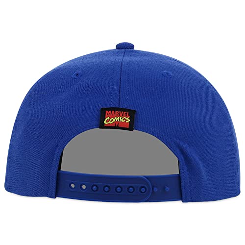 Marvel Captain America Youth Comic Uv Adjustable Snapback Flat Bill Cap Royal Blue #TOP3