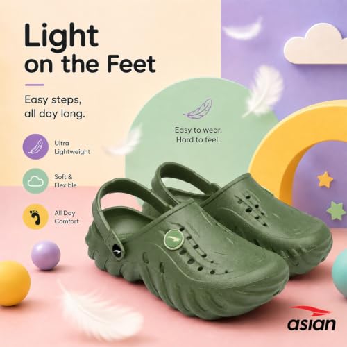 Image of ASIAN Kid's Casual Walking Daily Used Clogs & Slipper with Lightweight Design Clogs & Slippers for Boy's & Girl's
