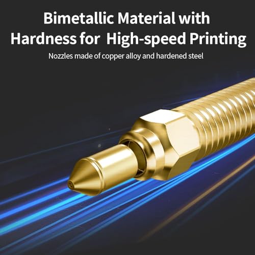 Image of 3idea Official K1 0.4mm Nozzles Kit, High Speed and High Flow 0.4mm Brass Nozzles Kit for K1, K1 Max, CR-M4 3D Printers