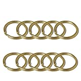 【Gutes Anschlusszubehör】 Der runde, flache Split-Ring eignet sich gut zum Verbinden von Verschlüssen, Charms, Links und anderen Ornamenten. Einfach und bequem zu tragen.