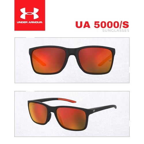 Under Armour UA0005/S Hustle 0RC2/UZ 58MM Black Orange/Red