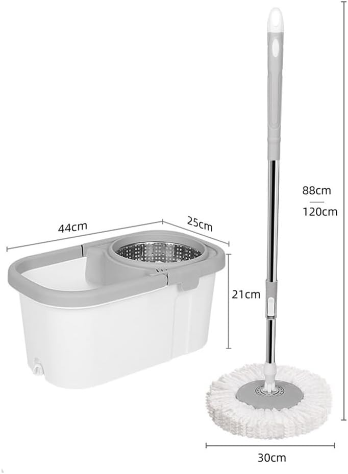 No Hand Wash Mop Household Rotary Bucket Set Dry and Wet Small Square