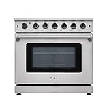 New Arrival 36 Inch Gas Range 6 Burners Cooktop 6.0 cu.ft Oven Thor Kitchen LRG3601U