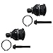 Detroit Axle - Front 6pc Suspension Kit for 2010-2013 Kia Soul 2 Sway Bar End Links 2 Lower Ball Joints 2 Outer Tie Rods 2011 2012 Replacement