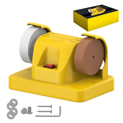 Mini Electric Belt Sander DIY 12-Speed Adjustable Electric Belt Grinder,