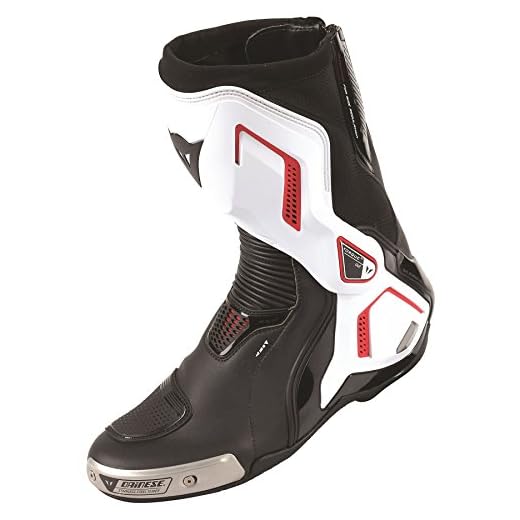 Dainese-TORQUE D1 OUT AIR Stivali da moto , Nero/Bianco/Lava-Rosso, Taglia 43