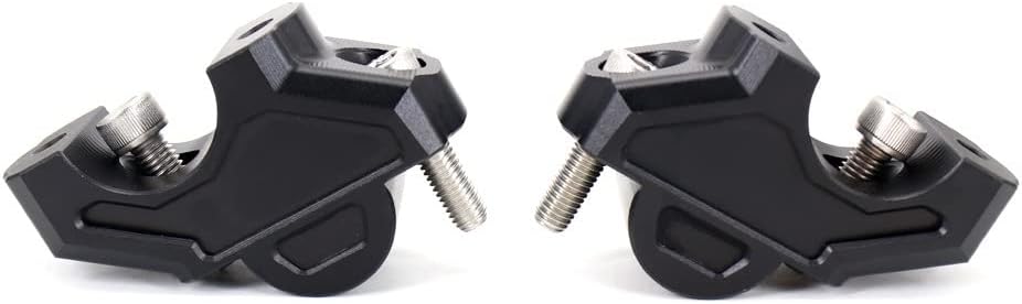 CNC Handlebar Riser Mount Kit for Pan America 1250 1250S 2021-2025, Black Aluminum Alloy, 35mm Height Increase, 18mm Setback