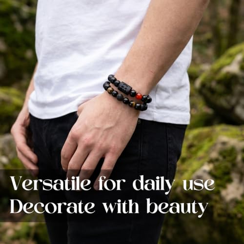 Pulsera Zodiacal para Mujeres con Obsidiana Negra Natural miniatura 3