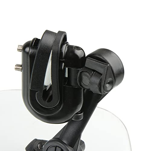 295Mm Universal Motorcycle Windshield Extension Spoiler Attachment Wind Deflectors Adjustable Clip-On Windshield Accessories (Transparent ) #TOP4