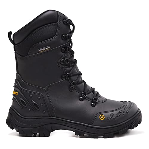 Bota Masculina Motociclista Coturno Cano alto Couro Legitimo Conf...
