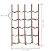 Climbing Cargo Net - Outdoor Play Toys Portable Rainbow Climbing Rope Net, Webbing Ladder Heavy Duty Obstacle 57 x 72.8 Inch | Cargo Fitness p