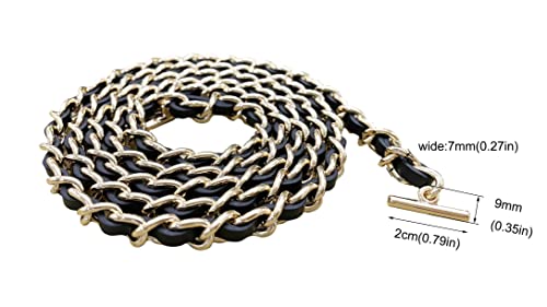 Conversion Kit Real Cowhide Leather Chain+Insert Compatible With Chanel Flap Long Wallet Gift for Her3