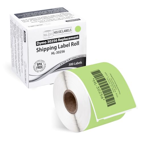 HOUSELABELS Compatible DYMO 30256 Green Shipping Labels (2-5/16