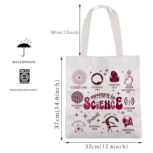 MAOFAED Scientist Tote Bag Science Teacher Gift Leb Tech Gift Biology Teacher Present, Stem Inspiration Quote2