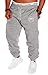 RMK Herren Hose Jogginghose Trainingshose Sporthose Fitnesshose Sweatpants Uni Einfarbig H.07 (S, Grau)