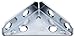 Stanley N337-675 National Hardware Corner Braces, 2 in L, Steel, Zinc Plated