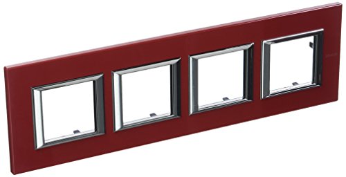 Legrand HA4802M4HRC RAH 4F Horiz. Chinese Red
