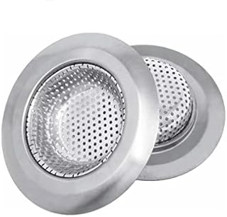 Kitchen/Bathroom Sink Strainer Plug Stainless Steel Thicken for Kitchen Sink, Hair Catcher for Bathtub/Shower Sized for UK Sinks | Strainer waste Plug (Medium 90mm)