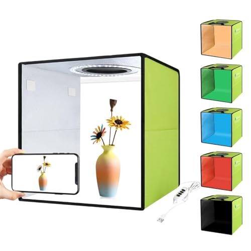 Photo Light Box portátil para fotografía plegable verde miniatura 1