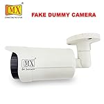 MX-Dummy-CCTV-Camera-Metal-Body-Outdoor-Camera-Fake-Camera-Dummy-CCTV-Bullet-Camera-Fake-Camera-No-AudioNo-Video-with-Battery-Operated-Red-Led-Light-is-Ideal-for-Home-Battery-Not-Included