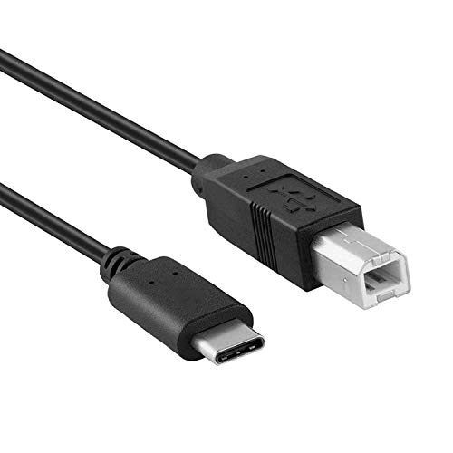 GuangMaoBo Type C to Printer Cable, USB 2.0 to USB Type B Cable, 1M/3FT, Android Phone PC to Printer, Scanner, Electronic Midi Piano, Electronic Drum, Digital Piano and External Hard Drive Disk