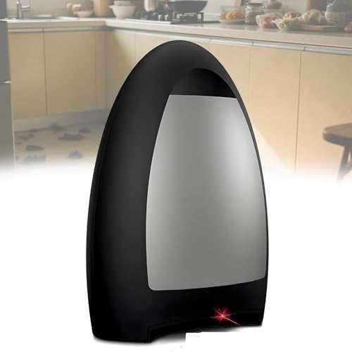 Aspiradora Automática Sin Contacto Touchless Vacuum Automatic Dustpan 1000W de Alta Potencia para Una Limpieza Rápida para Pelo de Mascotas, Suciedad de Cocina,Black