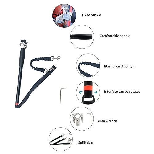 Hands Free Dog Bike Leash, Elastic Nylon Retractable Attachment for Training Jogging, Cycling and Safe Pet Exercise - Image 4