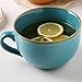 Tassen Becher günstig Kaufen-Disoza Groß Suppentassen mit Henkel Groß Tasse Keramik 700ml Kaffeetasse Jumbotassen XXL Kaffee Tee Tasse Müsli Suppen Kaffeebecher Schale Schüssel Porzellan Kaffee Tasse Suppenschüssel mit Griff