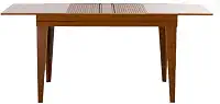 Mesa de Jantar Retangular Extensível com Tampo de Vidro Genova Off White e Mel