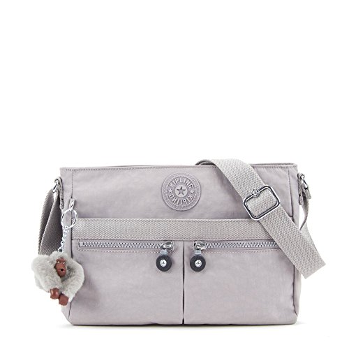 Kipling Women's Angie Solid Crossbody Bag,Slate Grey