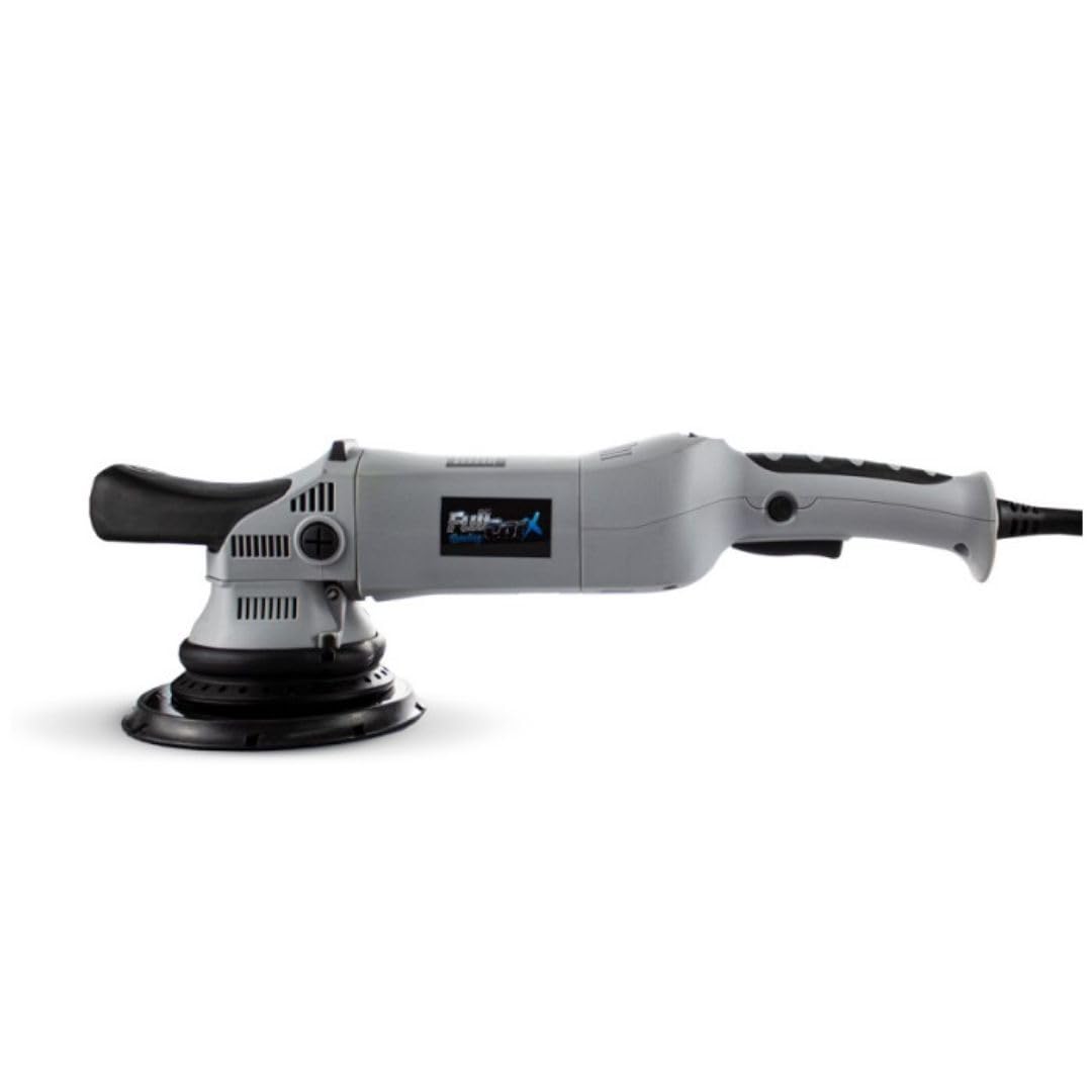 AutoFullCar - Pulidora Orbital Pro FullCarX - Excentricidad 21mm - Potencia 810W - 6 Velocidades Variables - 1000RPM-4800RPM - Base 150mm - Mango Desmontable/Mango Lateral - Cable Longitud 3m