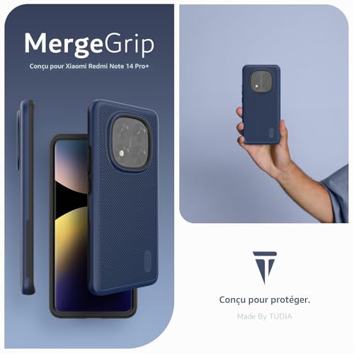 Coque Xiaomi Redmi Note 14 Pro+抗震防摔双层保护壳 蓝色 - 6