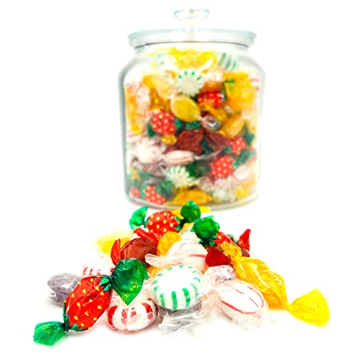 Image of Old Fashioned Hard Candy Assortment Hostess Mix Arcor Honey, Brach's Peppermint & Spearmint Starlights, Cinnamon Disks, Fruity Candy (2 Pound Bag)