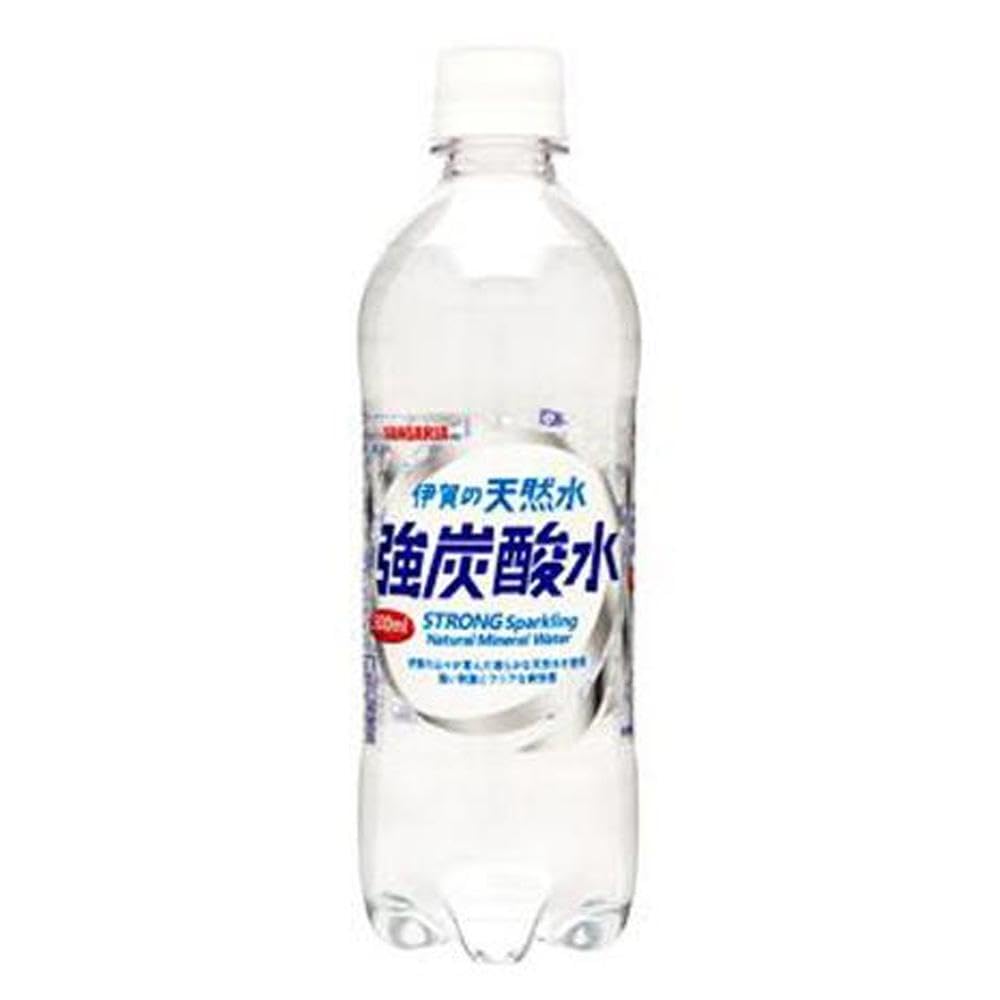 サンガリア 伊賀の天然水 強炭酸水 プレーン 500ml×48本商品画像