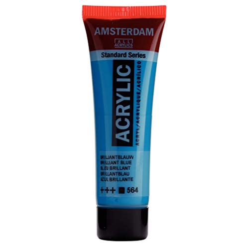 AMSTERDAM Standard Series Colores Acrílicos Tubo 20 ml Azul Brillante 564 (17045640), Multicolor (TAL-17045640)