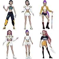 6 Pcs K Pop Demon Hunters Cake Toppers Character Set of Action Figures, Collectible Display Figure Dolls Set Birthday Party Supplies Car Desktop Birthday Decorations