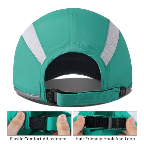 Image of GADIEMKENSD Reflective Folding Outdoor Hat Unstructured Design UPF 50+ Sun Protection Sport Hats for Womens and Mens