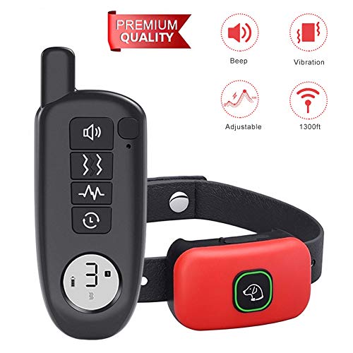 HOTLEA Dog Shock Collar with Remote, IP67 Waterproof Dog Training Collar, 3 Training