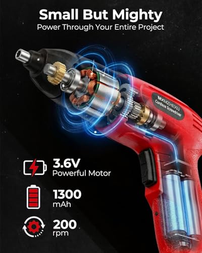 3.6V Cordless Screwdriver with 6Nm Torque