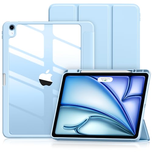 Funda para iPad Air 13 M4 Wenlaty ultrafina transparente de alta resistencia