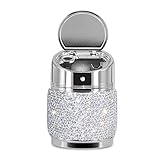 eing Portable Auto Car Cigarette Ashtray Ash Bling Crystal Smokeless Stand Cylinder Cup Holders