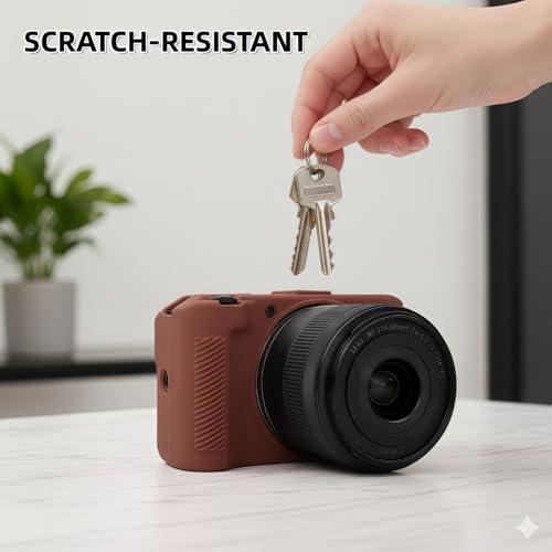 Funda de silicona para cámara Canon EOS R50 V, protectora y ligera miniatura 5